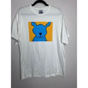 Jung Kim Silly Dogs T-Shirt "Bubba" White Short Sleeve Jerzees Size Large